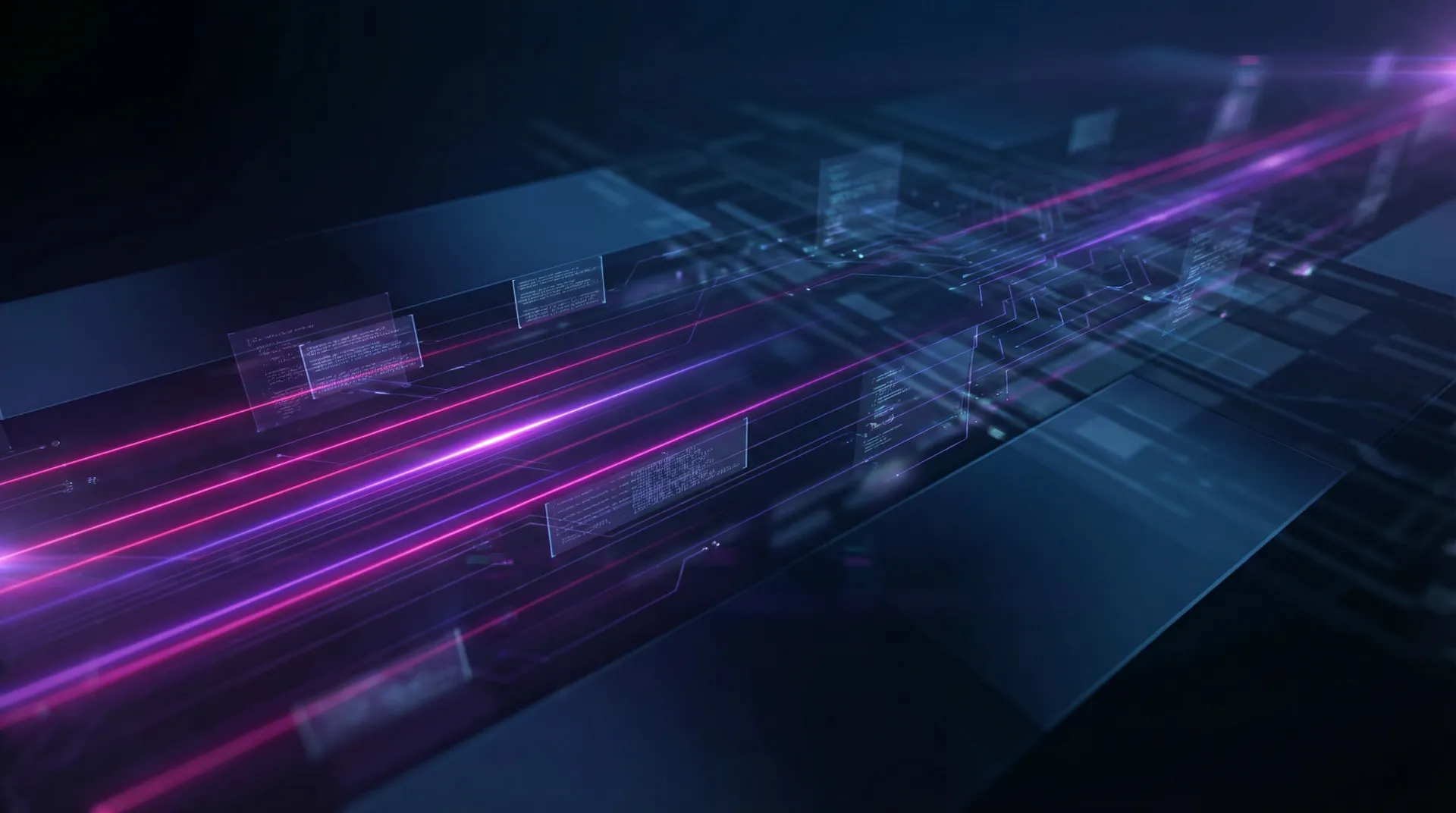 Fundo abstrato com tema tecnológico e neon